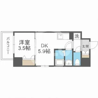 サムティ福島Rufle【6階】の間取り