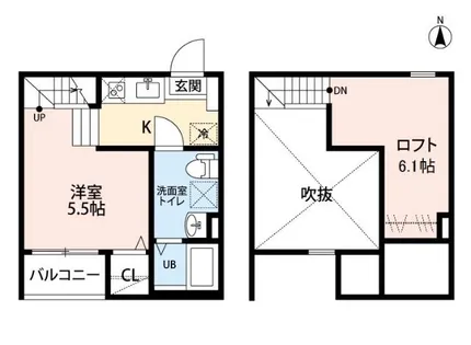 Monstera春敲【1階】の間取り