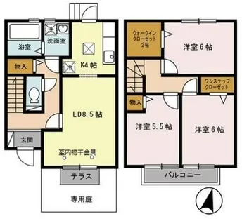 エクセレント【1階】の間取り