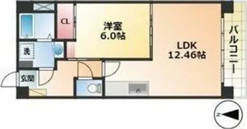 Nobliss港北【4階】の間取り