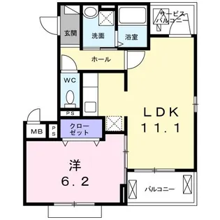 ホームズ豊田ウエスト【3階】の間取り