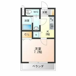 リベルテMI【1階】の間取り