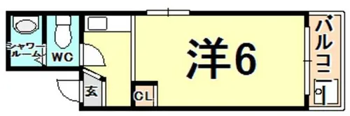 ホワイトコート北口【2階】の間取り