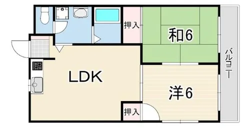 バンベールコート【2階】の間取り