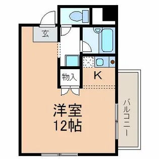 ライセル里【3C号室】の間取り