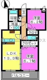 レジデンス・グリンダ【3階】の間取り