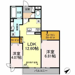 ALPHA四季【2階】の間取り