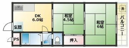ツワイアクト88【1階】の間取り