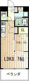 オリエンテム宿院南【205号室】の間取り