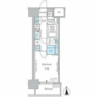 ヒヴィ・カーサ名駅西【6階】の間取り