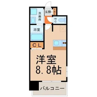プレサンス桜通グレイス【8階】の間取り
