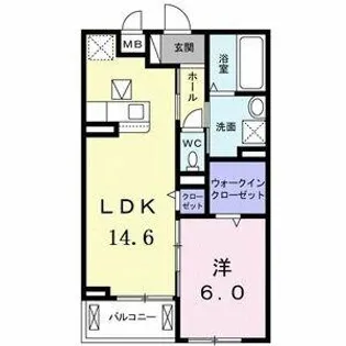 ボナール神野【3階】の間取り