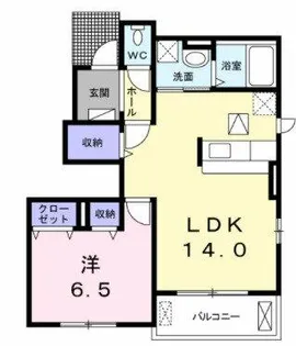 ノーブルC【1階】の間取り