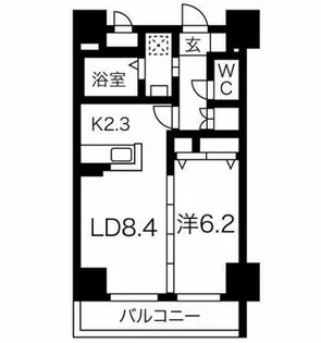 プランドールナカムラ【1階】の間取り