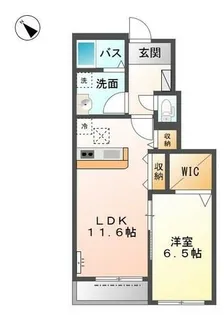 フェリース焼山【1階】の間取り