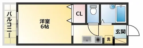 シャルル加美【2階】の間取り