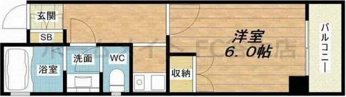 ビクトワーレ【6階】の間取り