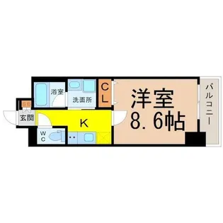 リ・ブラン東別院【9階】の間取り