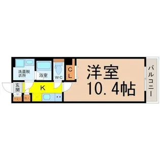 ディアレイシャス大須観音【8階】の間取り