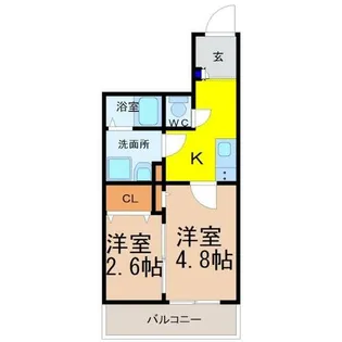 ヴィアロ千種スクエア【5階】の間取り