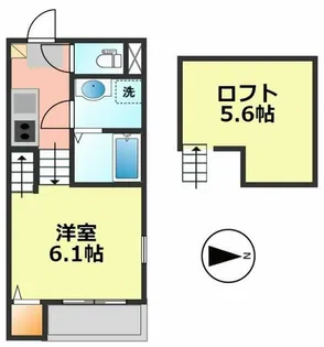 愛知県名古屋市西区大野木1丁目【アパート】の間取り