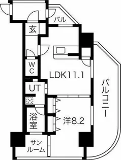 さくらHills ARAKO【9階】の間取り