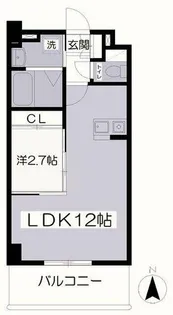 リバティ行橋【4階】の間取り