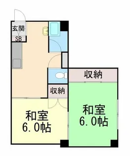 カーサ六甲【2階】の間取り
