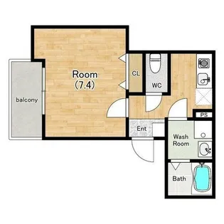 ラネージュ武庫川【1階】の間取り