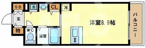 プレサンス本町リアルシティ【10階】の間取り