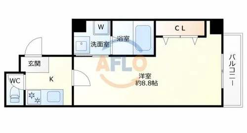 STパレス大阪福島【7階】の間取り
