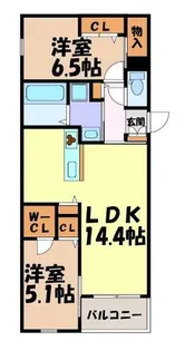 ブルームひまわり【2階】の間取り