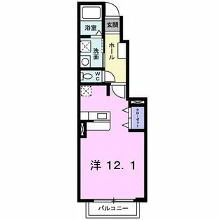 ソレイユ・山道【1階】の間取り