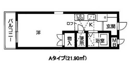 ジュネス新在家【1階】の間取り