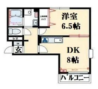 グレイス英賀保【1階】の間取り