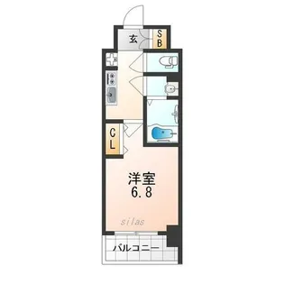 フォーリアライズ大正ノーブル【4階】の間取り