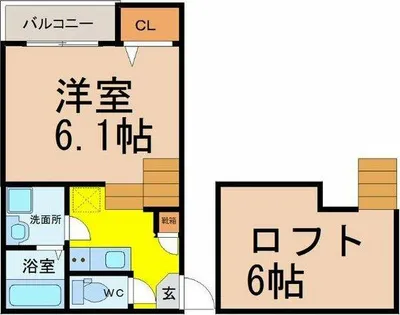 Premium Stage KAMITAKABATA【2階】の間取り