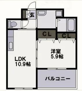 アーリントン【12階】の間取り