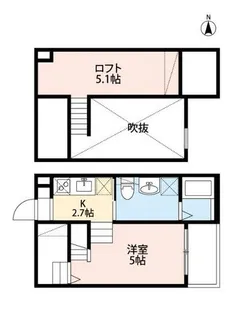メゾンドルミナス【1階】の間取り