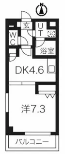 ベレーサ山王【10階】の間取り