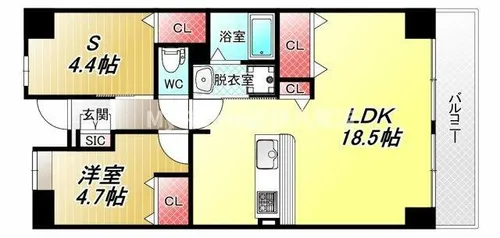 ルミエール八尾【4階】の間取り