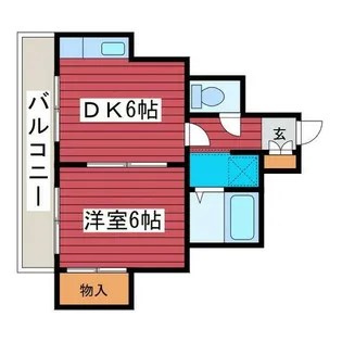 プルーデンス西岡【4階】の間取り