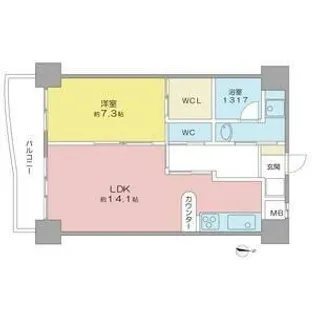 GRANDBLUE(グランブルー)【1階】の間取り