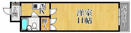東洋プラザ蒲生【5階】の間取り