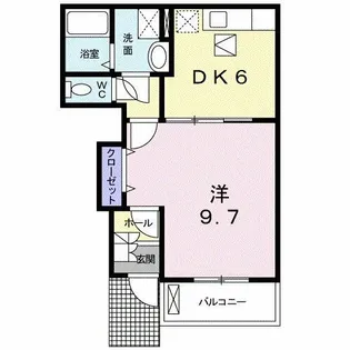エリタージュ【1階】の間取り