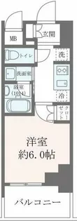 クレストコート靱公園 THE CLASS【5階】の間取り