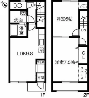 Maison Johonny【J102号室】の間取り