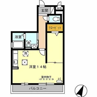 シャローム B棟【1階】の間取り