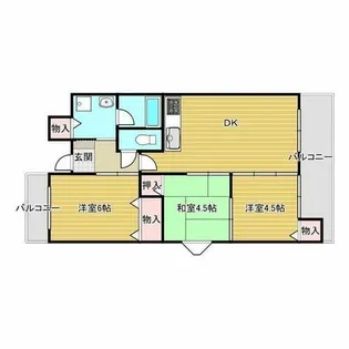 フォルテ中津【3階】の間取り
