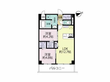 エルグランド久留米【503号室】の間取り